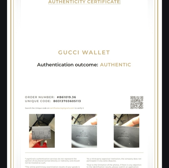 Gucci GG Mens Black Rubber Effect Leather Card Holder - Picture 7 of 7